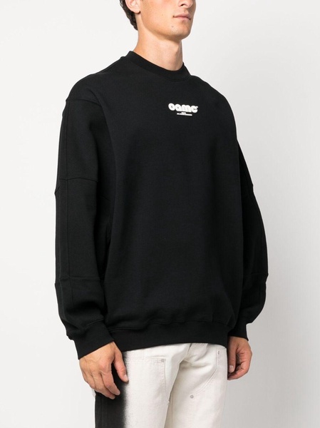 logo-patch cotton sweatshirt