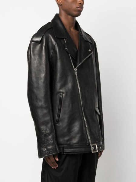 Luke Stooges zip-up leather jacket