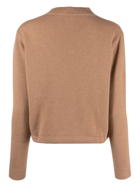 cashmere drawstring-hem jumper