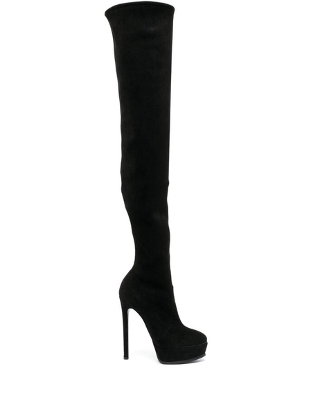 Flora 140mm above-knee platform boots