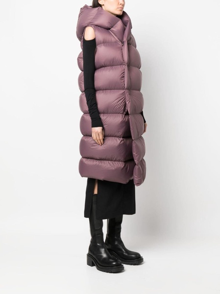 quilted hooded gilet