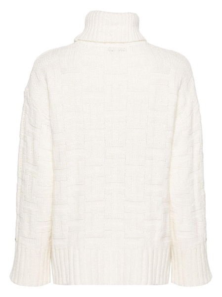 monogram-jacquard jumper