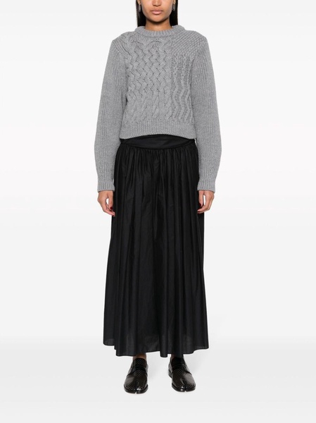 Jolene fisherman-knit wool jumper