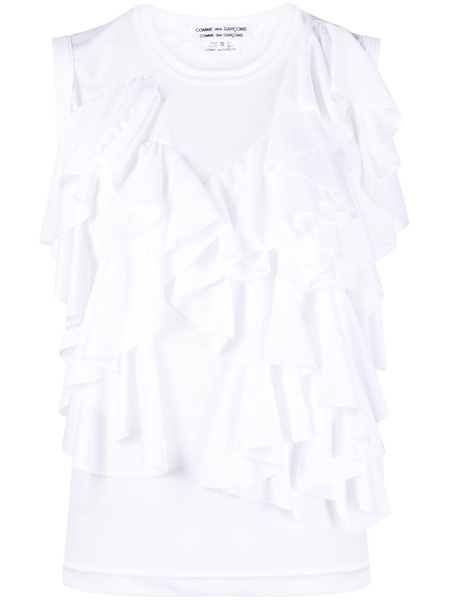 ruffle-detail sleeveless top