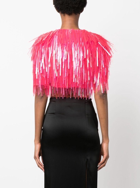 fringed cropped top