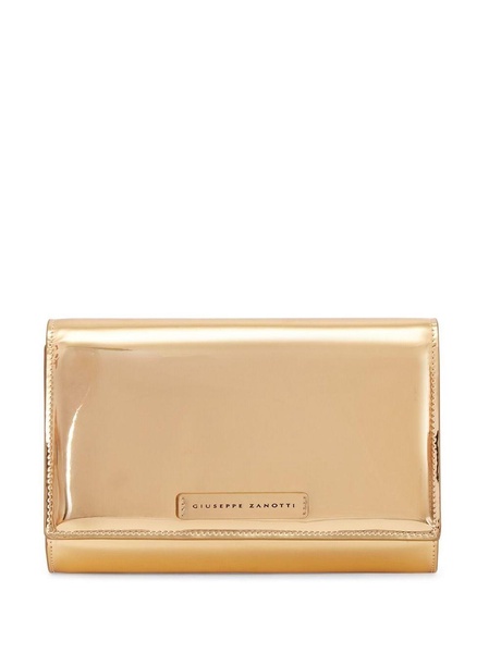 Wendy logo stamp clutch bag