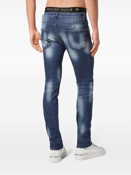 logo-print straight-leg jeans