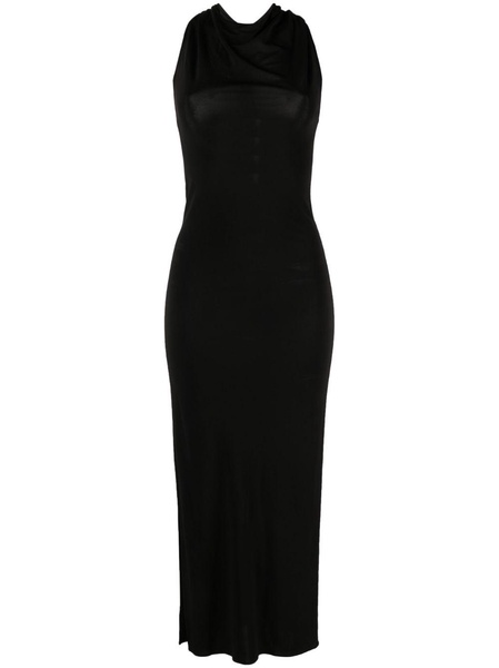 twisted-racerback lightweight midi dress 