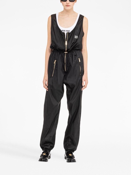 technical silk jumpsuit