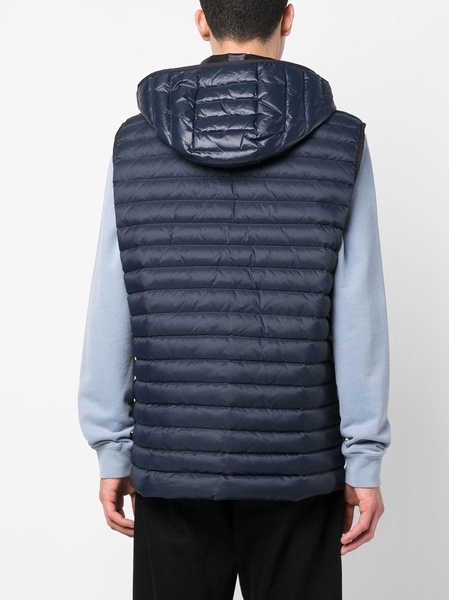 zip-up hooded gilet