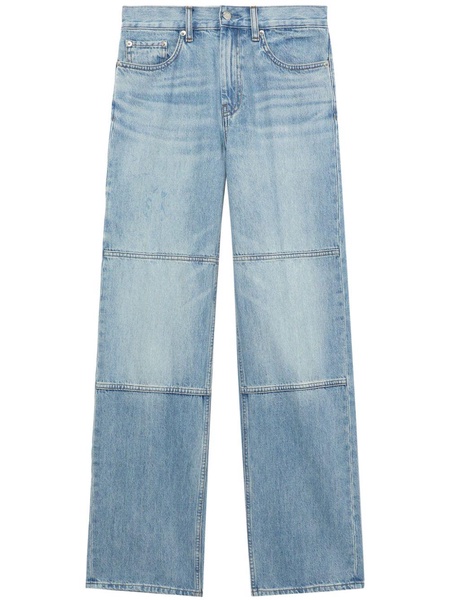 straight-leg panelled jeans