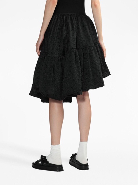 Sarina asymmetric voluminous tiered skirt