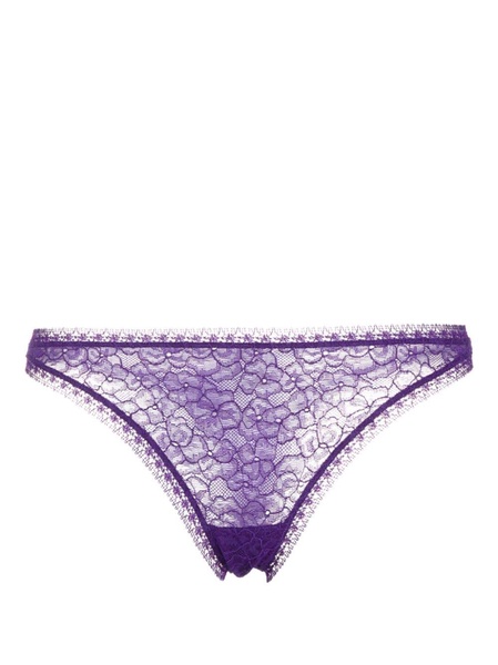 Reflet stretch-lace thong