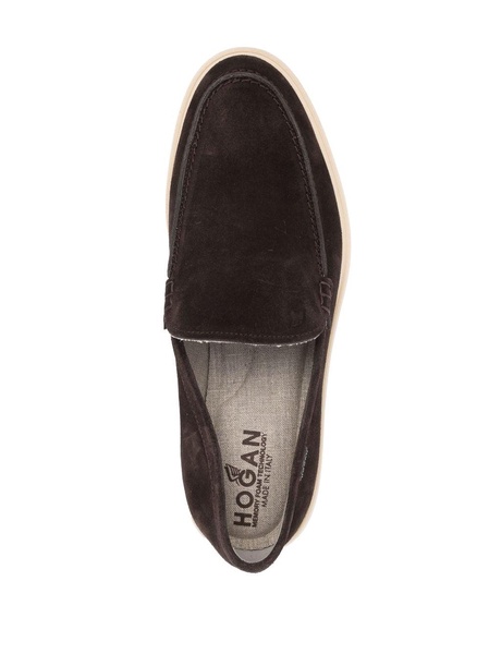 slip-on suede loafers