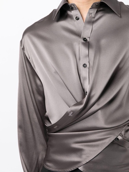 convertible silk shirt 