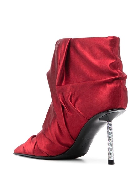 Bella 80mm ruched ankle boots