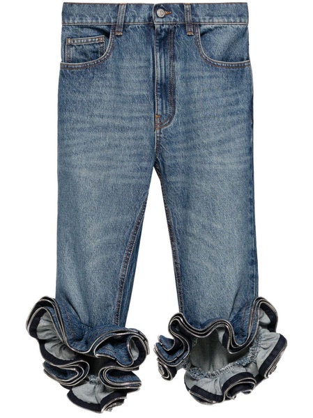 mid-rise cropped jeans