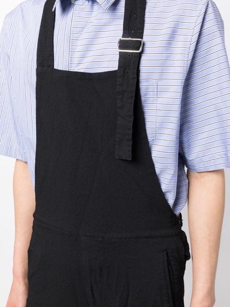 halterneck short dungarees