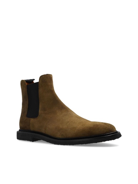 waxed suede Chelsea boots