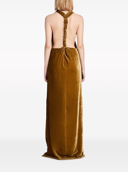 Faye twisted velvet gown