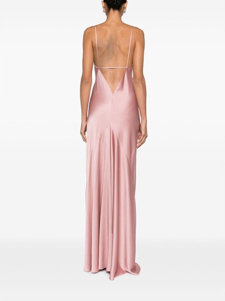 Cami open-back satin gown