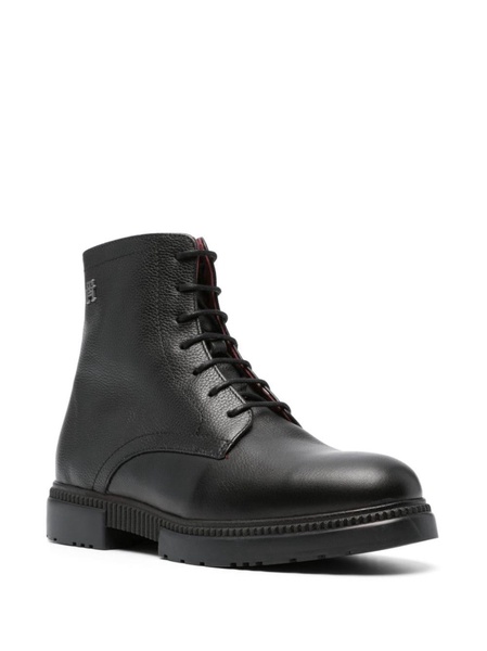 lace-up leather boots