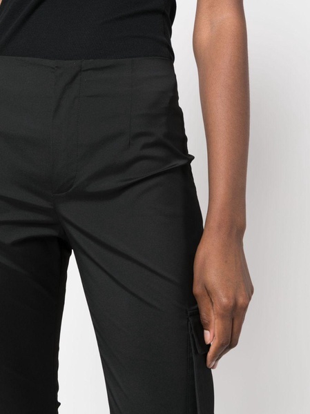 cargo-pocket flared trousers