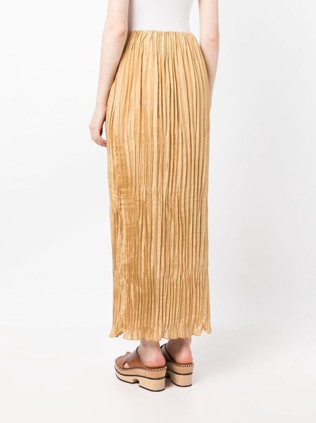 Elisas plissé-effect maxi skirt