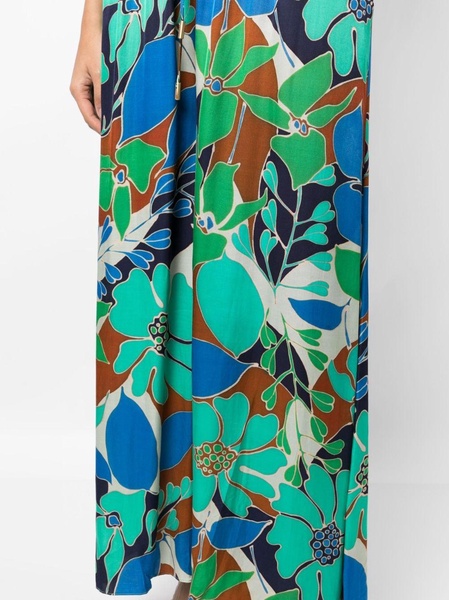 Alaia floral-print trousers