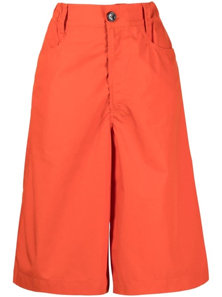 wide-leg cotton bermuda shorts