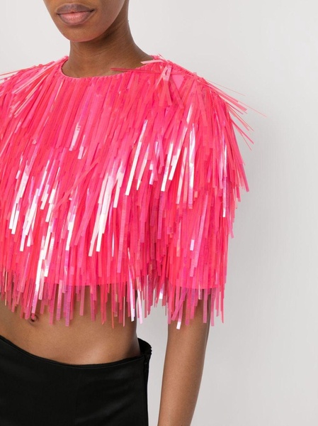 fringed cropped top