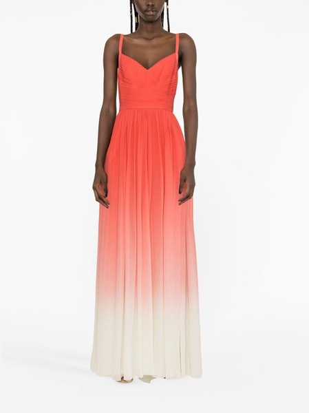 gradient silk gown