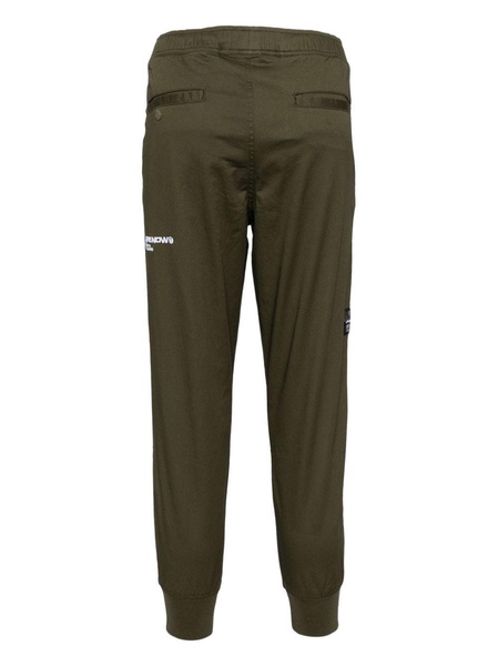 logo-patch chino trousers