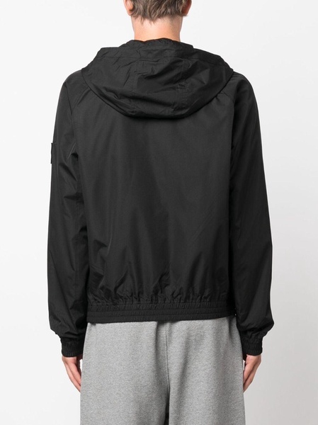 logo-print hooded jacket