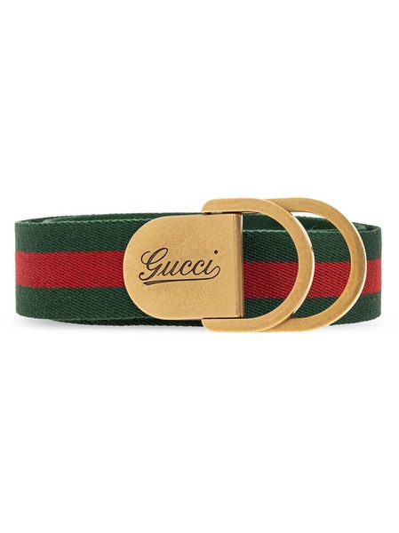 Web logo buckle belt