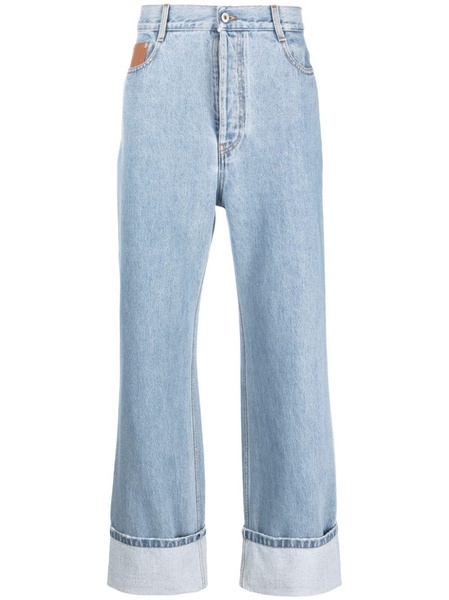 mid-rise wide-leg jeans