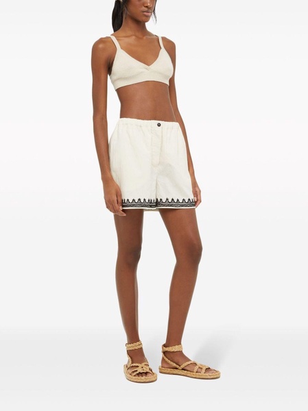 Akasha cotton-blend shorts