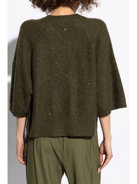 sequin-embellished jumper