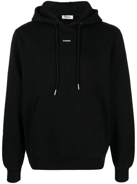 logo-print organic cotton hoodie