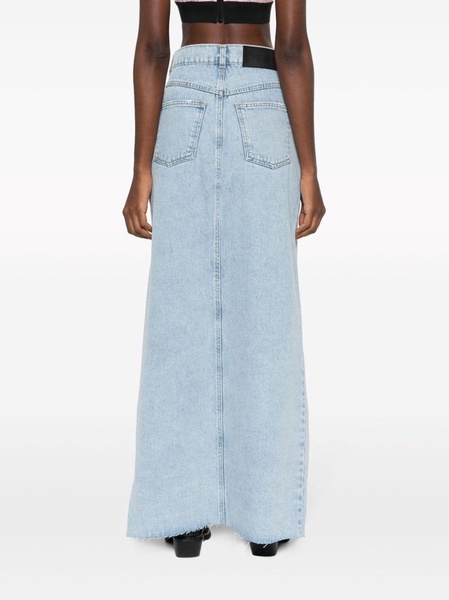 Aluta high-rise denim skirt