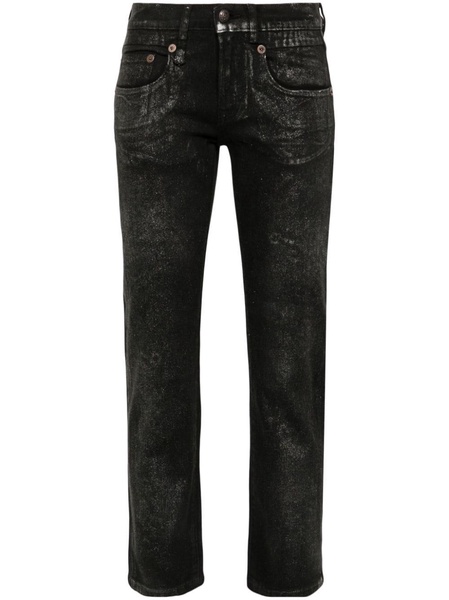 metallic skinny jeans