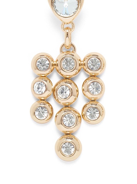 crystal-embellished drop earrings