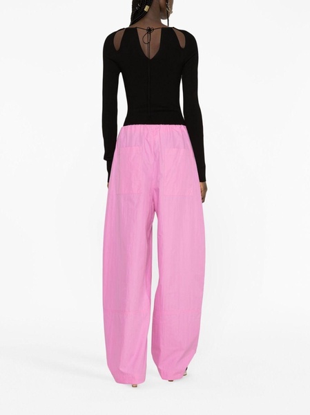 Cocoon parachute wide-leg trousers