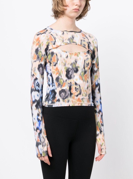 Visualise floral-print top