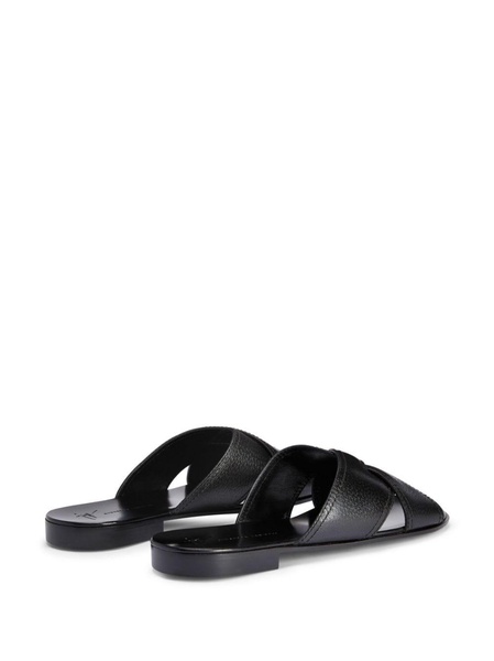 Flavio crossed-leather sandals