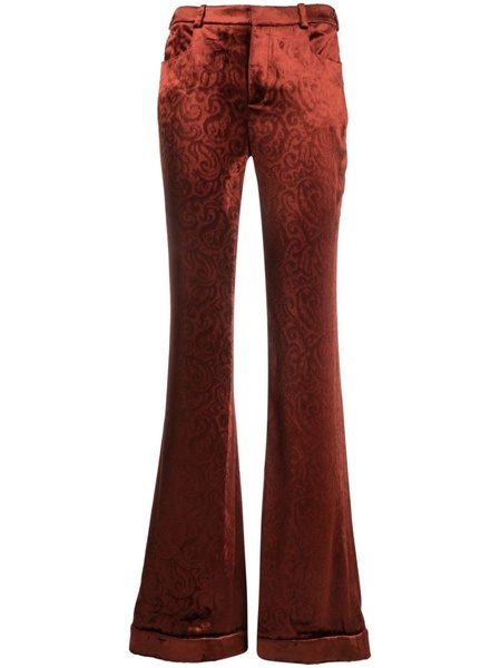 flared velvet trousers