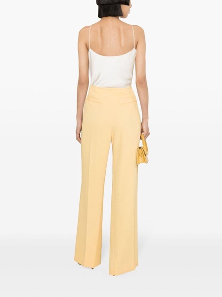 high-waist palazzo trousers  