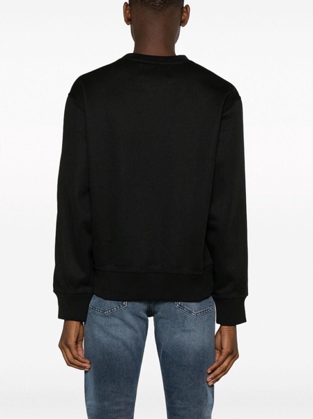 logo-patch crew-neck sweatshirt