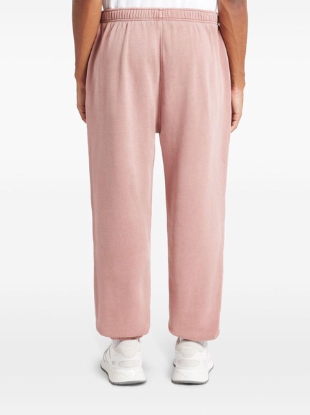 cotton-fleece track pants