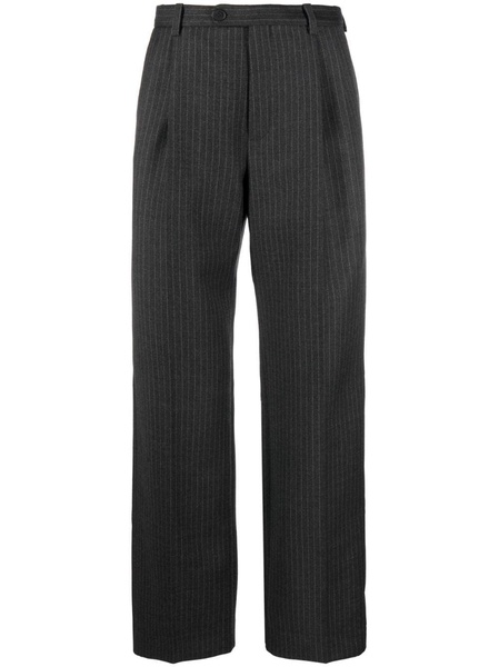 striped wool tailored trousers